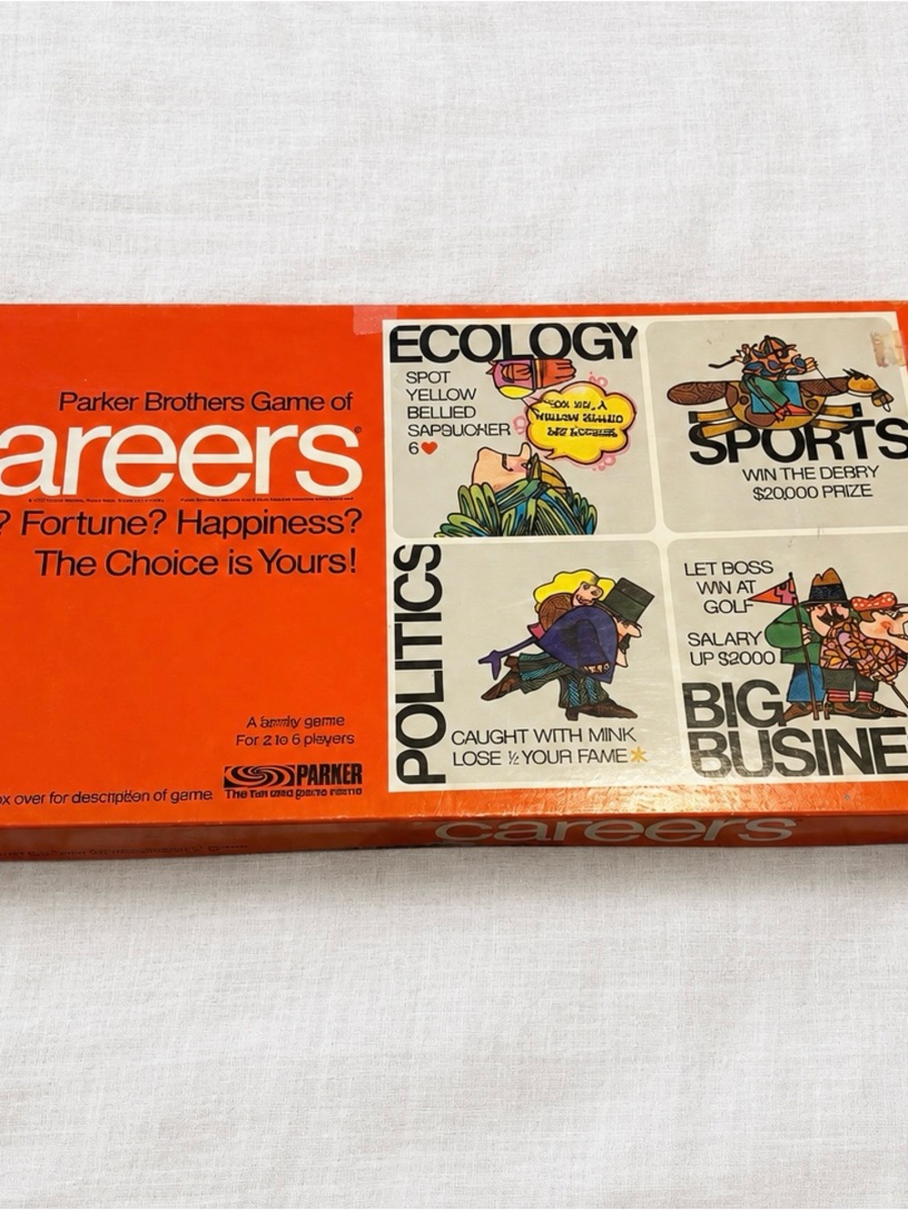 Vintage 1976 Parker Brothers Career Board Game Retro